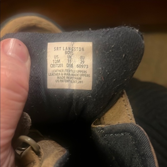 Brown Kids Shoes with Velcro Strap - Picture 4 of 4